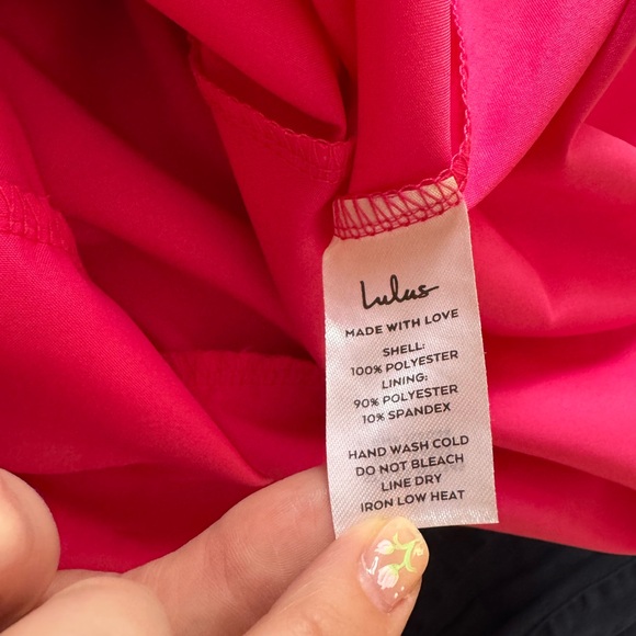 Lulu's Vibrant Pink Pleated Dress - Picture 4 of 6